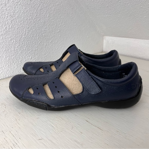 Dr. Scholl's Shoes Dr Scholls Navy Blue Leather Mary Jane Walking Shoe Size 7 Poshmark